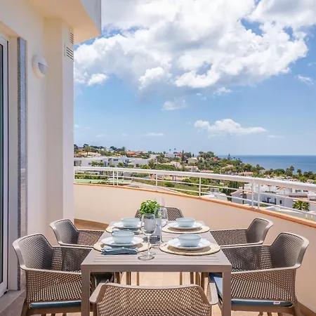 Blue Beach Ocean View - Porto De Mos Apartment