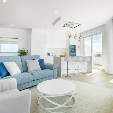 Blue Beach Ocean View - Porto De Mos Apartment